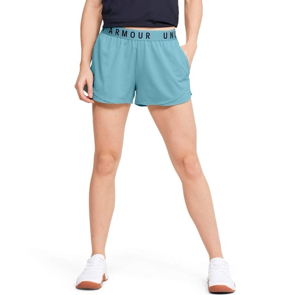 Under Armour HeatGear Blue Athletic Shorts Size Small Loose Fit - Picture 1 of 8